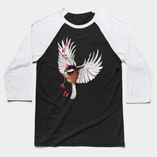 Watercolor - Winter bird Baseball T-Shirt